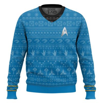 Star Trek 1966 - Blue Ugly Christmas Sweater