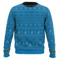 Hooktab Star Trek 1966 Blue - Custom Name Ugly Christmas Sweater
