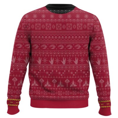 Hooktab Star Trek 1966 Red – Custom Name Ugly Christmas Sweater