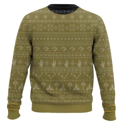 Hooktab Star Trek 1966 Yellow – Custom Name Ugly Christmas Sweater