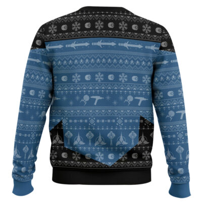 Hooktab Star Trek 1987 Blue – Custom Name Ugly Christmas Sweater