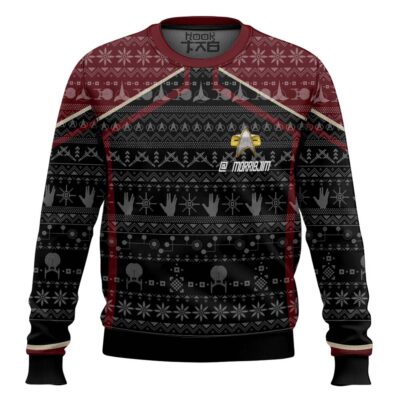 Star Trek Picard 2020 Red - Custom Name Ugly Christmas Sweater