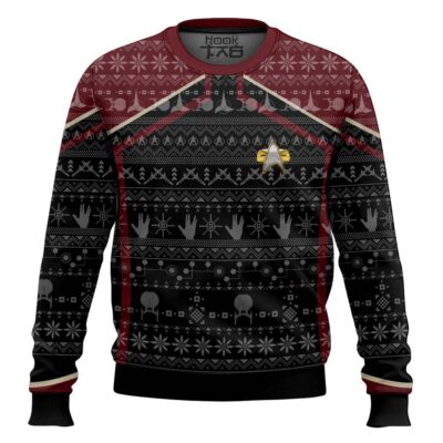 Star Trek Picard 2020 Red Ugly Christmas Sweater