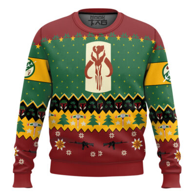 Star Wars Boba Fett Logo Ugly Christmas Sweater