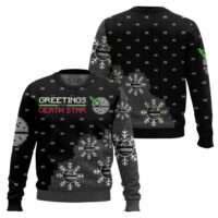 Hooktab Star Wars Greetings From Death Star Ugly Christmas Sweater