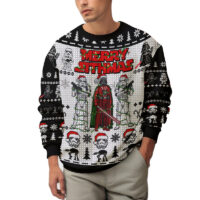 Hooktab Star Wars Merry Sithmas Santa Stormtrooper Darth Vader Ugly Christmas Sweater