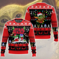 Hooktab Star Wars Santa Baby Yoda Ugly Christmas Sweater