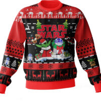 Hooktab Star Wars Santa Baby Yoda Ugly Christmas Sweater