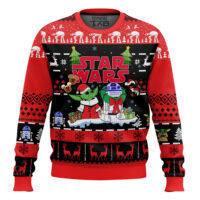 Hooktab Star Wars Santa Baby Yoda Ugly Christmas Sweater