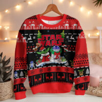 Hooktab Star Wars Santa Baby Yoda Ugly Christmas Sweater