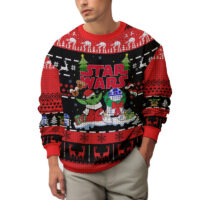 Hooktab Star Wars Santa Baby Yoda Ugly Christmas Sweater
