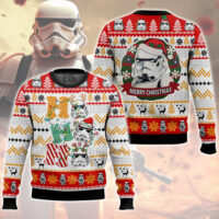 Hooktab Star Wars Stormtrooper Ho Ho Ho Ugly Christmas Sweater