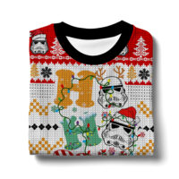 Hooktab Star Wars Stormtrooper Ho Ho Ho Ugly Christmas Sweater