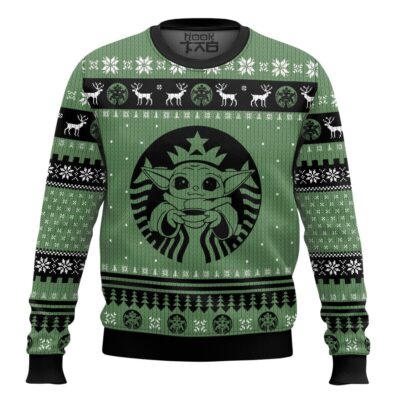 Starbucks Yoda Star Wars Ugly Christmas Sweater