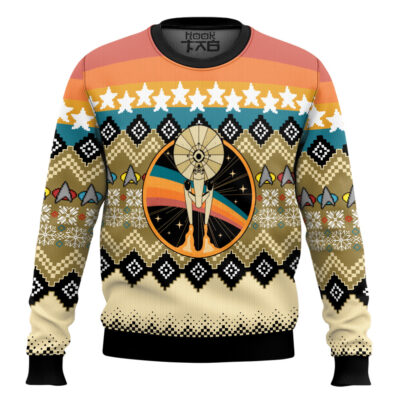 Starfleet Spaceship Star Trek Ugly Christmas Sweater