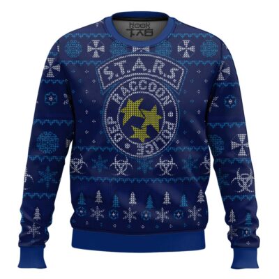 S.T.A.R.S. Racoon Police Dep Resident Evil Ugly Christmas Sweater