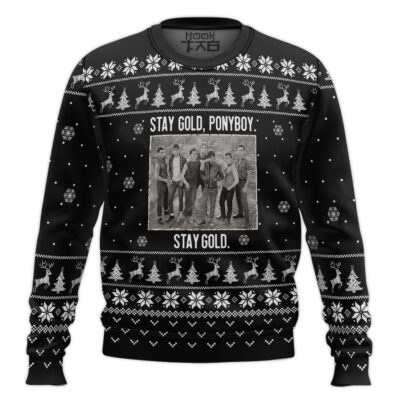Stay Gold Ponyboy The Outsiders Ugly Christmas Sweater