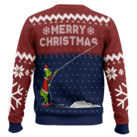 Hooktab Stealing Christmas Dr. Seuss Grinch Ugly Christmas Sweater