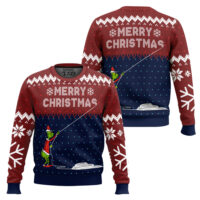 Hooktab Stealing Christmas Dr. Seuss Grinch Ugly Christmas Sweater