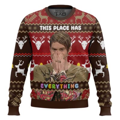 Stefon This Place Has Everything Saturday Night Live Ugly Christmas Sweater