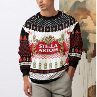 Hooktab Stella Artois Beer Ugly Christmas Sweater