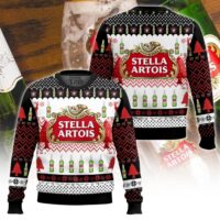 Hooktab Stella Artois Beer Ugly Christmas Sweater