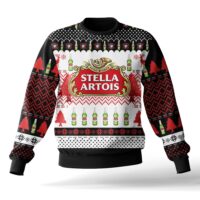 Hooktab Stella Artois Beer Ugly Christmas Sweater
