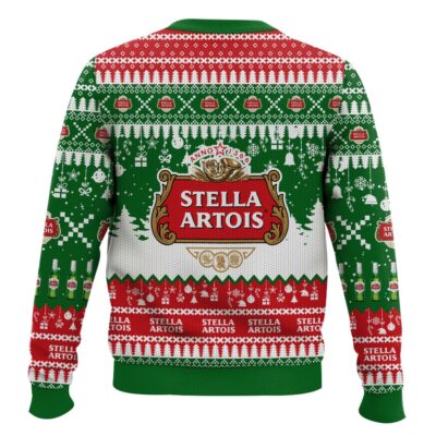 Hooktab Stella Artois Belgium beer Ugly Christmas Sweater