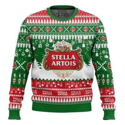 Stella Artois Belgium beer Ugly Christmas Sweater
