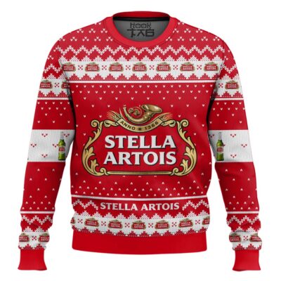 Stella Artois Pilsner Beer Ugly Christmas Sweater