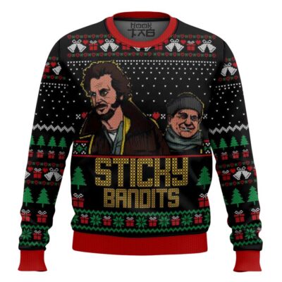 Sticky Bandits Home Alone Ugly Christmas Sweater