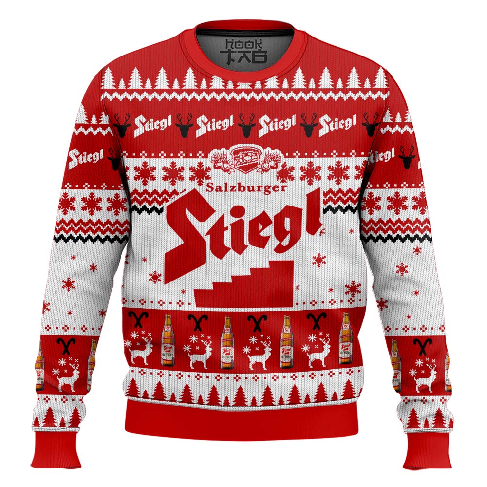 Hooktab Stiegl Beer Ugly Christmas Sweater Hooktab Stiegl Beer Ugly Christmas Sweater
