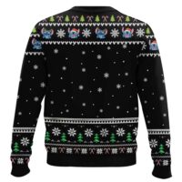 Hooktab Stitch And Angel Xmas Lilo And Stitch Ugly Christmas Sweater
