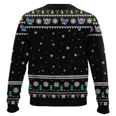 Hooktab Stitch And Angel Xmas Lilo And Stitch Ugly Christmas Sweater