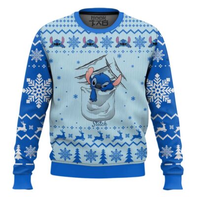Stitch Dozed Lilo And Stitch Ugly Christmas Sweater