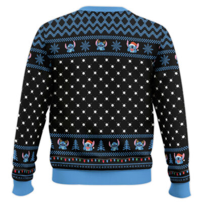 Hooktab Stitch Ho Ho Ho Lilo And Stitch Ugly Christmas Sweater