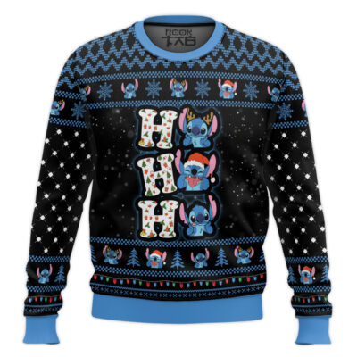 Stitch Ho Ho Ho Lilo And Stitch Ugly Christmas Sweater
