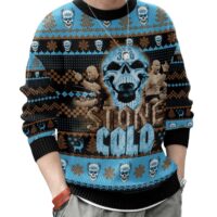 Hooktab Stone Cold WWE Ugly Christmas Sweater