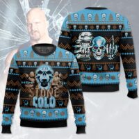 Hooktab Stone Cold WWE Ugly Christmas Sweater