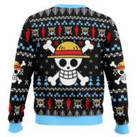 Hooktab Straw Hat Crew One Piece Ugly Christmas Sweater