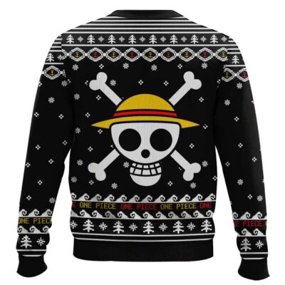 Hooktab Straw Hat Pirates One Piece Ugly Christmas Sweater