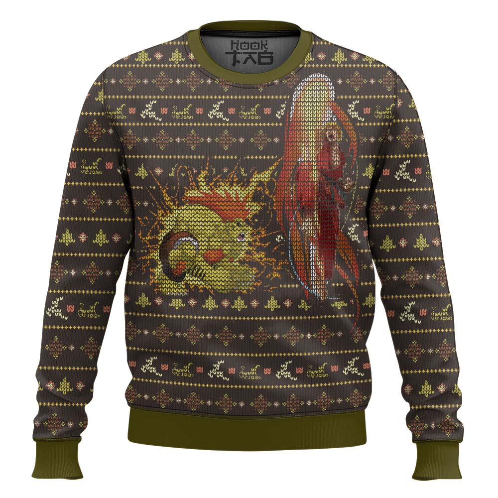 Hooktab Street Fighter Ken vs. Blanka Ugly Christmas Sweater Hooktab Street Fighter Ken vs. Blanka Ugly Christmas Sweater