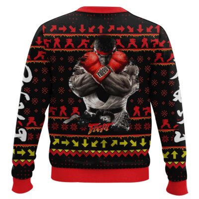 Hooktab Street Fighter Ryu Ugly Christmas Sweater