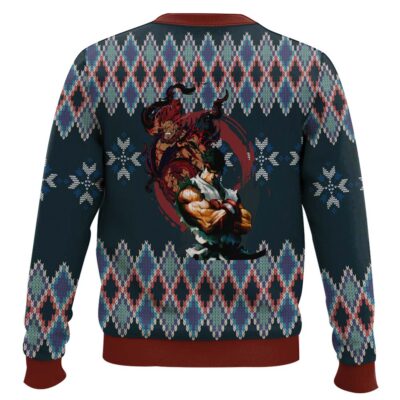 Hooktab Street Fighter Ryu vs. Akuma Ugly Christmas Sweater