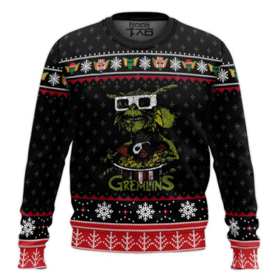 Stripe Gremlins Ugly Christmas Sweater