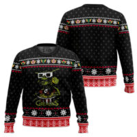 Hooktab Stripe Gremlins Ugly Christmas Sweater