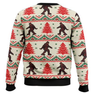 Hooktab Stylish Bigfoot Ugly Christmas Sweater