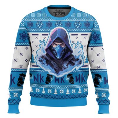 Sub Zero Mortal Kombat Ugly Christmas Sweater