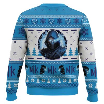 Hooktab Sub Zero Mortal Kombat Ugly Christmas Sweater