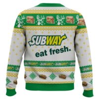 Hooktab Subway Fast Food Ugly Christmas Sweater